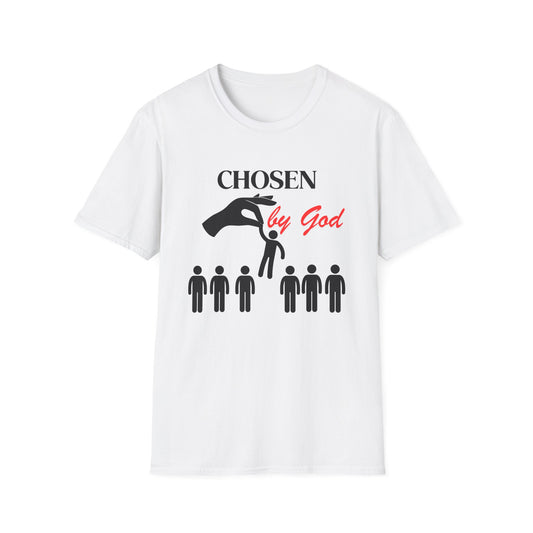 Chosen by God Unisex Softstyle T-Shirt – Faith Wear, Christian Apparel, Inspirational Gift, Statement Tee, Religious Clothing