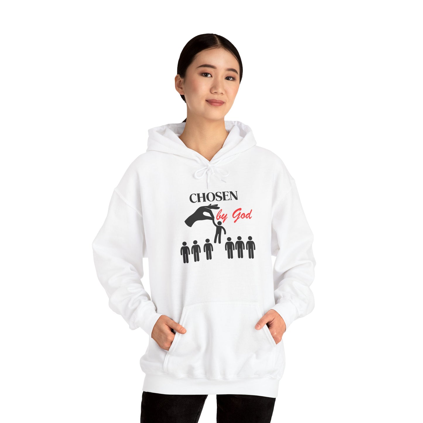 Chosen by God Hooded Sweatshirt, Unisex Religion Sweatshirt, Faith-Based Hoodies, Christian Gift, Spiritual Apparel