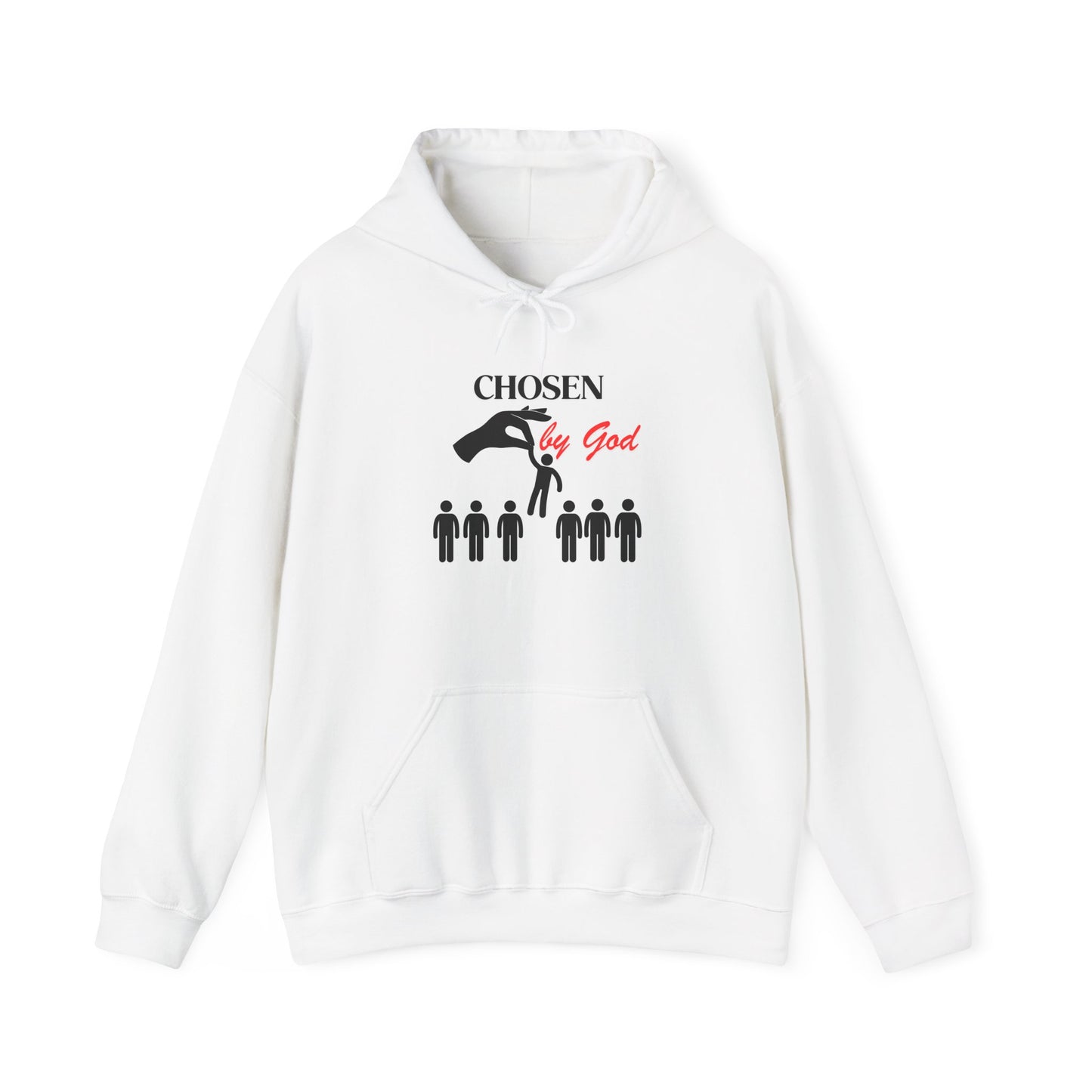 Chosen by God Hooded Sweatshirt, Unisex Religion Sweatshirt, Faith-Based Hoodies, Christian Gift, Spiritual Apparel