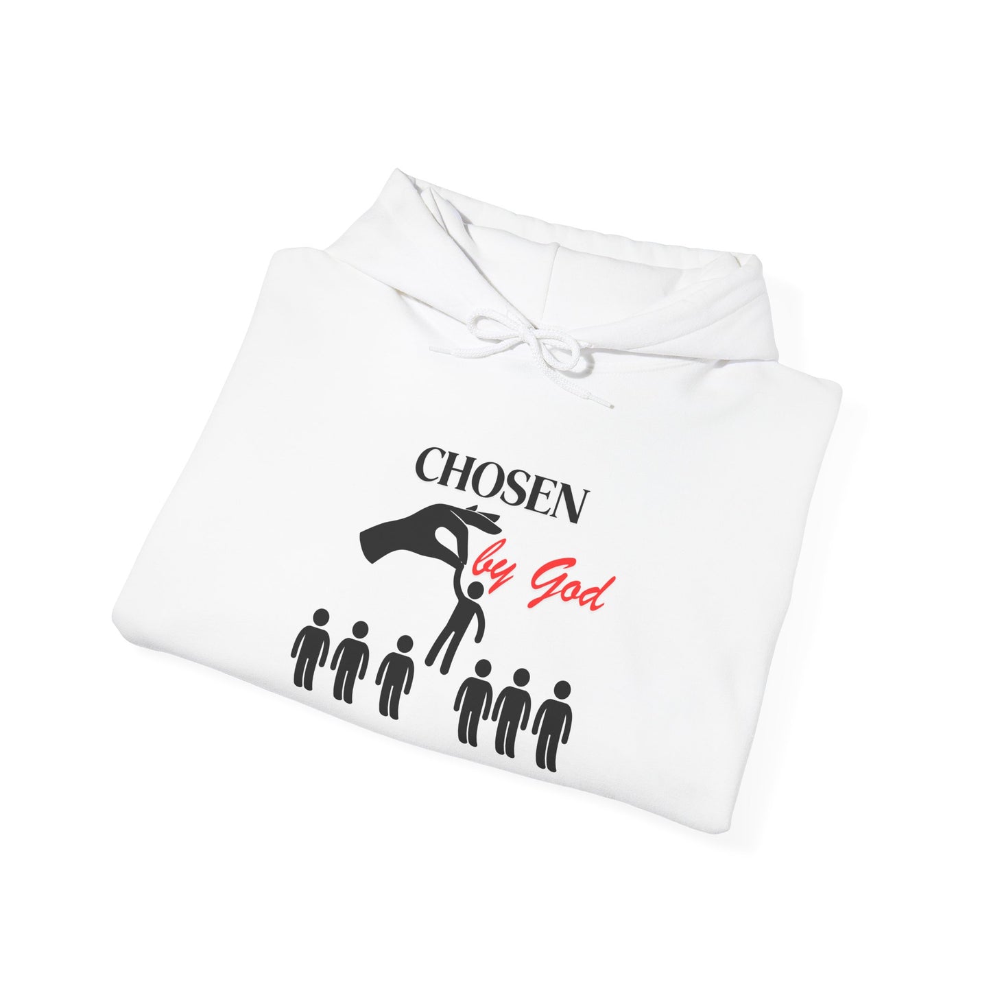 Chosen by God Hooded Sweatshirt, Unisex Religion Sweatshirt, Faith-Based Hoodies, Christian Gift, Spiritual Apparel